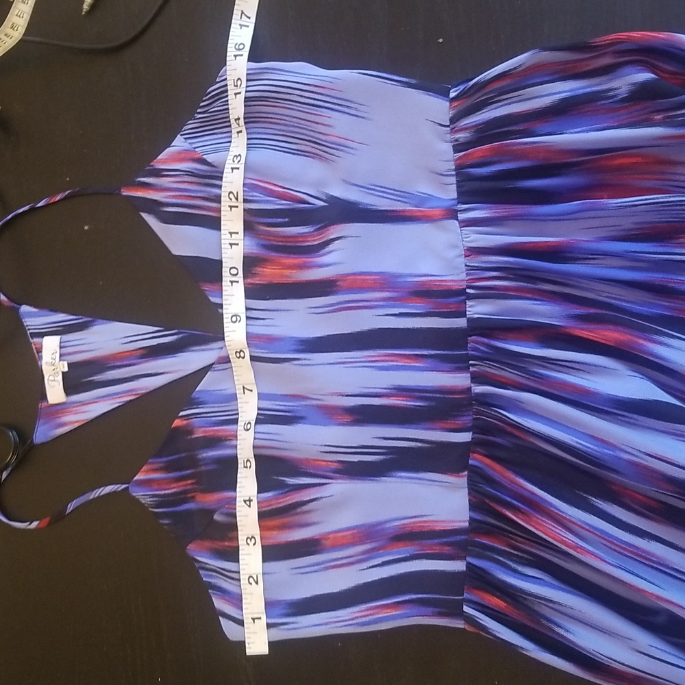 PARKER silk watercolor lines maxi dress - Picture 8 of 8